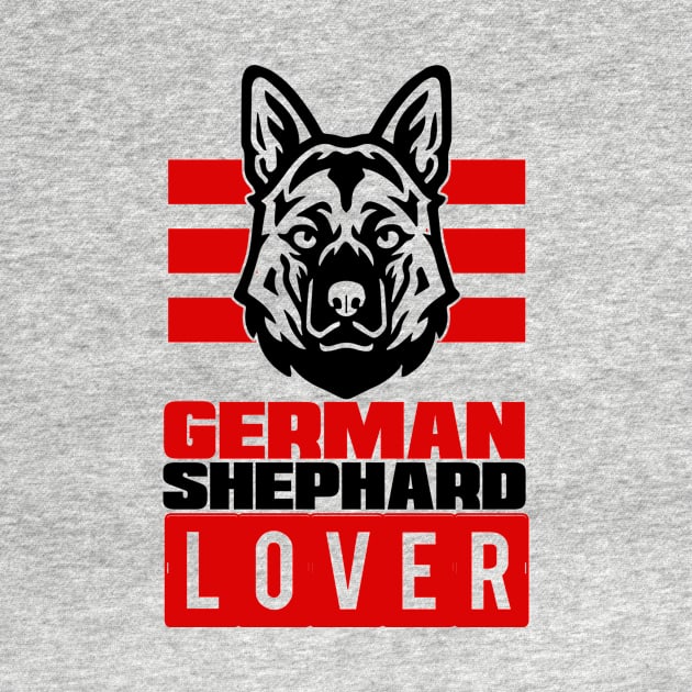 German Shepard Lover (Black/Red) by helloshirts